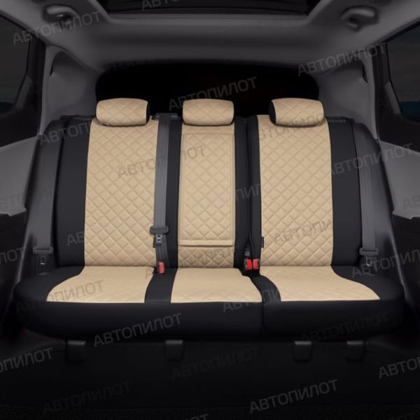 Чехлы Автопилот Экокожа Ромб на Москвич 3 (2022+) Чехлы Автопилот Экокожа Ромб на Москвич 3 (2022+)
